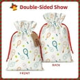 thumbnail image 2 of Pofeuu Cute Tennis Rackets Print Burlap Bags with Drawstrings Drawstring Gift Bags Pouch Bag for Thankgiving Birthday Party Gift Wrapping Treats and Party Favors-Small, 2 of 9
