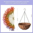 thumbnail image 2 of Artificial Fake Hanging Baskets Mums Flowers Plants for Fall Outdoor Decoration,UV Resistant Fake Silk planters Outside Look Real for Home Porch Patio Yard Spring Decor, 2 of 6