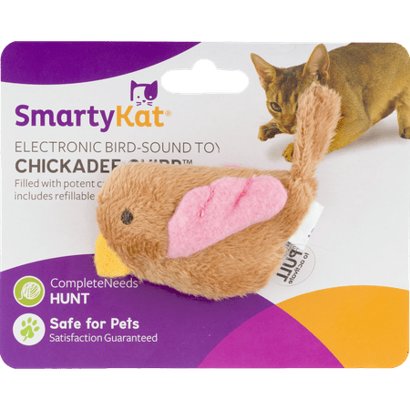 SmartyKat Chickadee Chirp Electronic Sound Cat (Best Electronic Cat Toys)