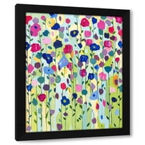 Carrie Schmitt 20x24 Black Modern Wood Framed Wall Art Titled - Mountain Meadow