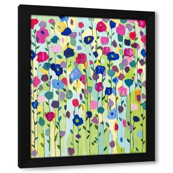 Carrie Schmitt 12x14 Black Modern Wood Framed Wall Art Titled - Mountain Meadow