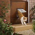 thumbnail image 2 of nipocaio Rabat pour Chats Chiens Petit Rabat pour Chat Porte Microchip Verrouillable 4 Voies Facile à Installer Blanc, 2 of 5
