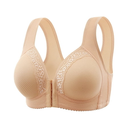 

YanHoo Women s Wireless Bras Front Closure Push Up Seamless Bra Underwear Ladies Comfy High Support Bras