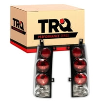 TRQ Performance Tail Light Clear Lens Black Housing for Savanna Express Van LTA71054