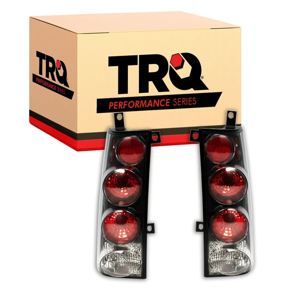 TRQ Performance Tail Light Clear Lens Black Housing for Savanna Express Van LTA71054