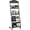 4floor- 18.9''w-black, variant on 4-Tier Rolling Magazine Rack with Wheels, Heavy Duty Metal Literature Organizer Stand, Freestanding Brochure Display Holder for Office, School, Library, Reception Area