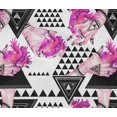 thumbnail image 4 of oneOone Cotton Flex Pink Fabric Triangle Geometric Sewing Craft Projects Fabric Prints By Yard 40 Inch Wide, 4 of 4