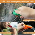 thumbnail image 4 of MJMJ 16Pcs Car Window Breaker Key Chains, Portable 3 in 1 Glass Breaker/Seat Belt Cutter/Survival Whistle, Safety Emergency Escape Tools, Multifunctional Car Accessories for All Vehicles, 4 of 6