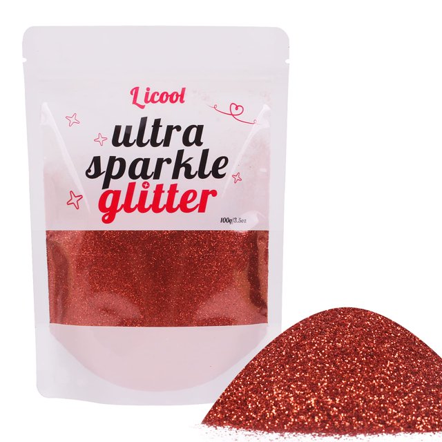 Glitter LICOOL, holográfico fino, 100 g/3.5 oz, para manualidades con resina