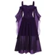 thumbnail image 2 of Vestido de Halloween para mujer, disfraz de bruja aterrador de talla grande, disfraz de mujer adulta, disfraz de fantasía para mujer, gran oferta, 2 of 5