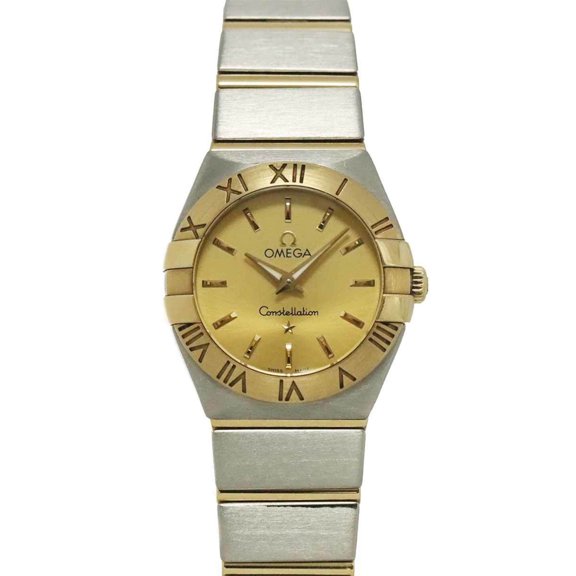 Pre-Owned Omega Constellation Brushed Two-Tone 123 20 24 60 08 001 Ladies' Watch Gold 18K...