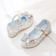 thumbnail image 3 of Zapatos de princesa para niñas, moda de primavera y otoño, zapatos de tacón alto, zapatos individuales para niños, zapatos de cristal con mariposas, zapatos de cuero para bebés, otoño, 3 of 6