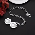 thumbnail image 6 of EOEMY 925 Sterling Silver Shell Photo Frame Bracelet For Women Luxury Wedding Jewelry, 6 of 6