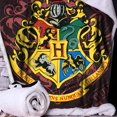 thumbnail image 2 of C6219W2 Harry Potter Jeté Blason de Poudlard, Doux au Toucher, Polyester, 100Cm, 2 of 3