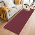 thumbnail image 2 of Red Solid Color Area Rugs Collection 2'x6', Aesthetics Contemporary Luxury Non Slip Indoor Rectangle Throw Runner Rug Floor Mat Carpet for Living Room Dining Table Bedroom Nursery, 2 of 9