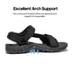 thumbnail image 2 of Sandalias Deportivas Ligeras para Hombre NORTIV 8 para Senderismo y Deportes Acuáticos en Negro, 2 of 6