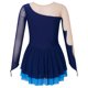 thumbnail image 4 of Leotardo de gimnasia con diamantes de imitación brillantes para niños pequeños, vestido de baile de Ballet con gancho para los dedos, disfraz de bailarina de manga larga para patinaje artístico, 4 of 5
