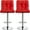 Red, variant on Topeakmart 2pcs Adjustable Bar Stool PU Leather Counter Stool with Backrest Red