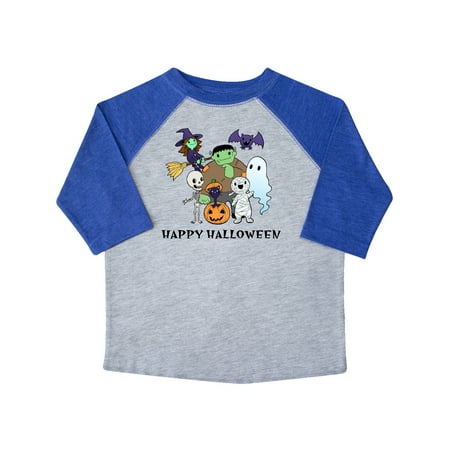 

Inktastic Happy Halloween Cute Trick or Treat Monsters Gift Toddler Boy or Toddler Girl T-Shirt