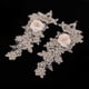 thumbnail image 1 of 2x Boda Encaje Apliques Florales Adornos De Escote Cuello Decoración Para Bricolaje Manualidades Ropa Nupcial, Disfraces, Sombreros Hugo Aplique de ajuste de encaje, 1 of 10