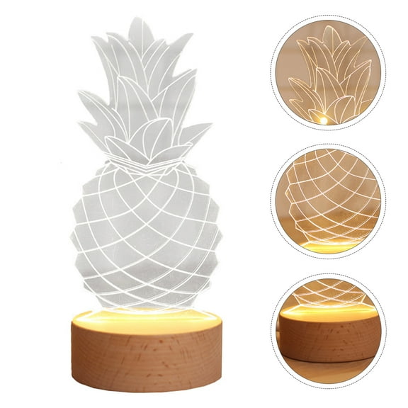 WHAMVOX  Night Light Ornament Modern Lamp Decor Pineapple Design Child Office