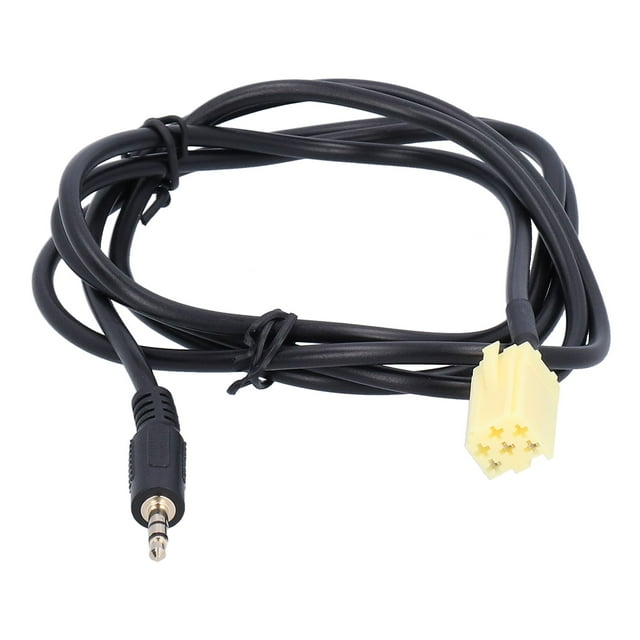 Sonew 59.1in 6Pin AUX-IN Cable Audio Input Adapter 3.5mm Replacement For Grande Punto,Audio Input Adapter,AUX‑IN Cable