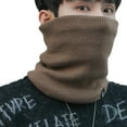 thumbnail image 3 of ziyahi Warm In Style Unisex Winter Warm Knitted Ring Scarf Soft And Comfortable Grey, 3 of 6