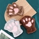 thumbnail image 4 of Guantes de garra de gato 2021 para mujer, invierno, lindos, sin dedos, gruesos y cálidos, con forma de pata de oso, guantes de felpa de medio dedo, guantes de felpa de invierno sin dedos, 4 of 6