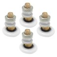 thumbnail image 2 of Shower Door Pulleys Bathroom Door Rollers Smooth Sliding Eccentric Wheel Design Load-Bearing 3.10X2.50X2.50CM 4Pcs, 2 of 5