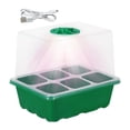 thumbnail image 3 of S SERENABLE Nursery Pot with Light Durability with Humidity Domes Seedling Starter Trays Green 6 Slots, 3 of 9