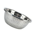 thumbnail image 1 of Rustproof Multifunction Stainless Steel Colander for Kitchen Household Silver Vegetable Washing Basket, 1 of 8