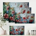 thumbnail image 4 of Designart ' Bouquet of Poppies Retro Style ' Traditional Canvas Wall Art Print, 4 of 4