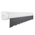 thumbnail image 5 of Awntech 16 Ft Key West Right Motorized Heavy Duty Patio Retractable Awning with Cassette (192in x 9.38in x 120in), Gunmetal, 5 of 6