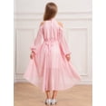 thumbnail image 3 of Zaldita Kids High Low Hem Flower Girls Dress Off Shoulder Wedding Birthday Party Dress Proms Ball Gown Pink 14, 3 of 7