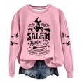thumbnail image 1 of Fgnfyis Chandail en Molleton Graphique Humour Halloween pour Femmes Col Rond Chandail Doux Manches Longues Rose TG, 1 of 1