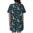 thumbnail image 3 of Bixox Women's Cute Turtle Printed Pajama Set 2 Piece Lounge Set Top and Shorts Soft Pajamas, Shorts with Pockets, 3 of 7