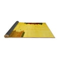 thumbnail image 2 of Ahgly Company Indoor Square Solid Yellow Modern Area Rugs, 7' Square, 2 of 4