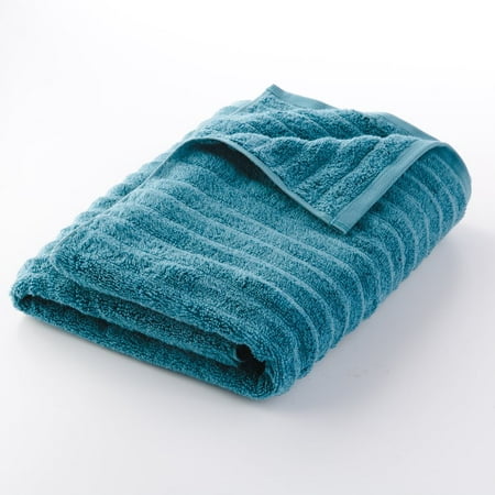 Mainstays Performance Quick Dry Textured Bath Towel, 1 Each, Coolwater ...