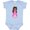 Baby Blue, variant on Inktastic African American Princess In Pink Dress Girls Baby Bodysuit