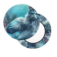 thumbnail image 2 of Lsque Cat Underwater Fantasy Pattern Round Bar chair cushion covers Velvet Fabric Premium Comfort Protects from Scratches and Stains for 14-17 Inch Chair-14 inch, 2 of 7