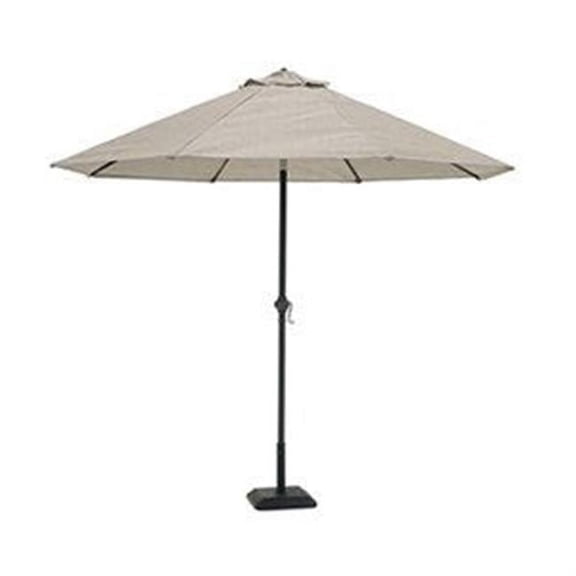 J & J Global 270511 Four Seasons 9 ft. Steel Grey Umbrella