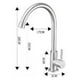 thumbnail image 1 of Grifo de Acero Inoxidable Grifo Simple de Agua Fría Plata 28X17cm Sincero Electrónica, 1 of 1