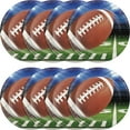 thumbnail image 3 of Football Party Round Paper Plates 8 Count for 8 Guests, 3 of 3