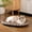 brown, variant on Nebwoak Cat Scratching Pad and Bed 2-in-1, Oval Bowl Shaped Cardboard Cat Scratcher, No Mess Durable Cozy Pet Furniture for Cats, Brown
