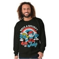 thumbnail image 5 of Retro Smurfs Cartoon 4th of July Sweatshirt for Men or Women Brisco Brands M, 5 of 6