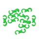 thumbnail image 1 of 10 clips para cables de freno de bicicleta con guías de funda y hebilla giratoria Verde, 1 of 9