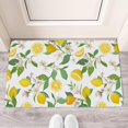 thumbnail image 2 of Lemon Fruit Linen Nonslip Floor Mat, Entryway Doormat Durable Low-Profile Mat Home Decor, Rug Washable Kitchen Bathroom Laundry Bedroom Living Room Doormats 30x17in, 2 of 5