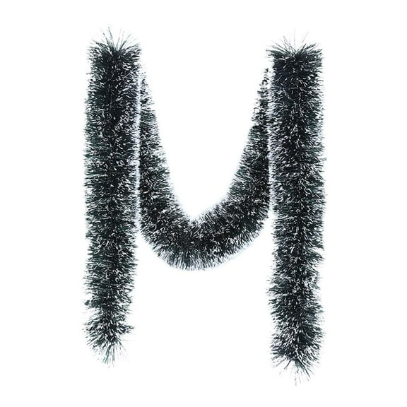 Christmas Tinsel Garland Decorations for Tree Xmas Dark Green Christmas Garland Twist Garland Ceiling Hanging Decorations,for Home Mantle Stair Fireplace Party Indoor Outdoor