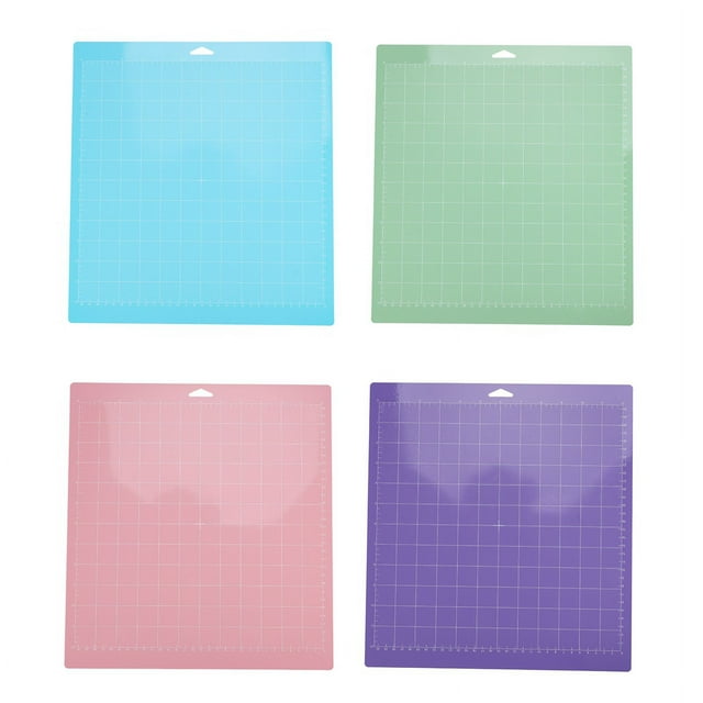 Alfombrilla de corte de PVC de colores variados 4 piezas almohadillas de corte de rejilla accesorios de repuesto para plotter de corte para Cricut Maker/Cameo 4