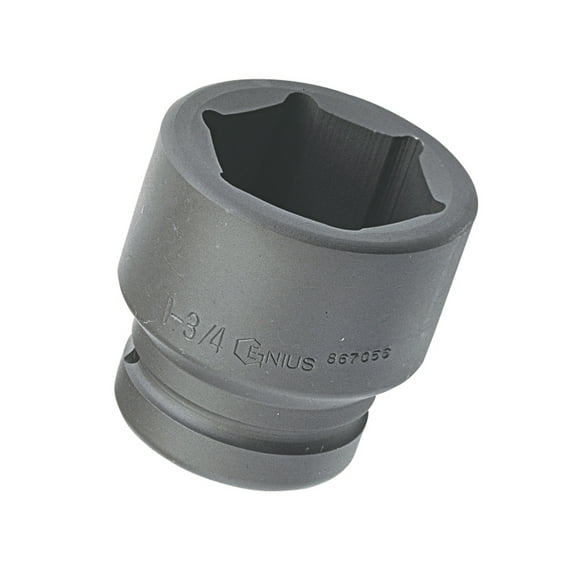 Genius Tools 1" Dr. 1-11/16" Impact Socket (CR-Mo) - 867054